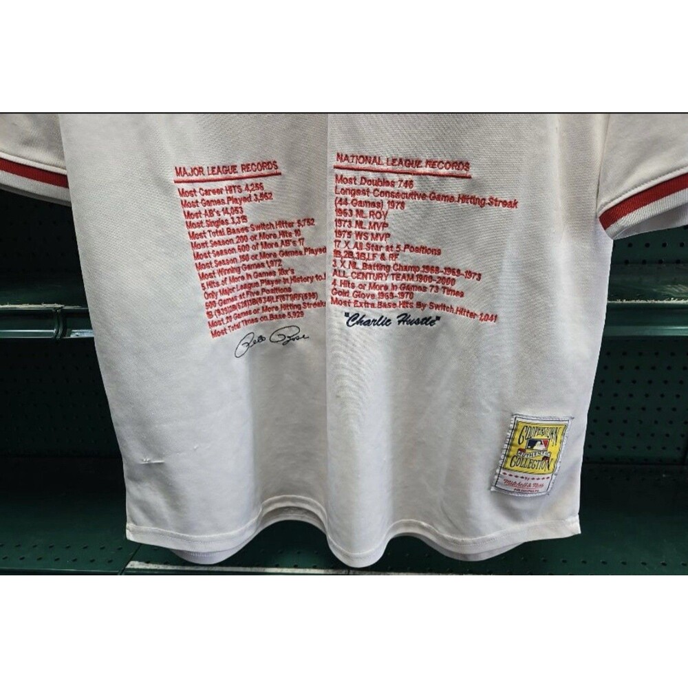 Mitchell & Ness Cincinnati Reds Pete Rose Throwback Jersey XL - Picture 5 of 9